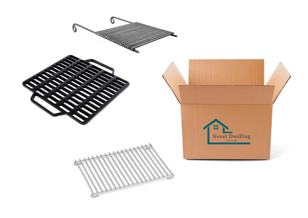 Iron Grill Cooking Exchanging Grid Grates 3 Units